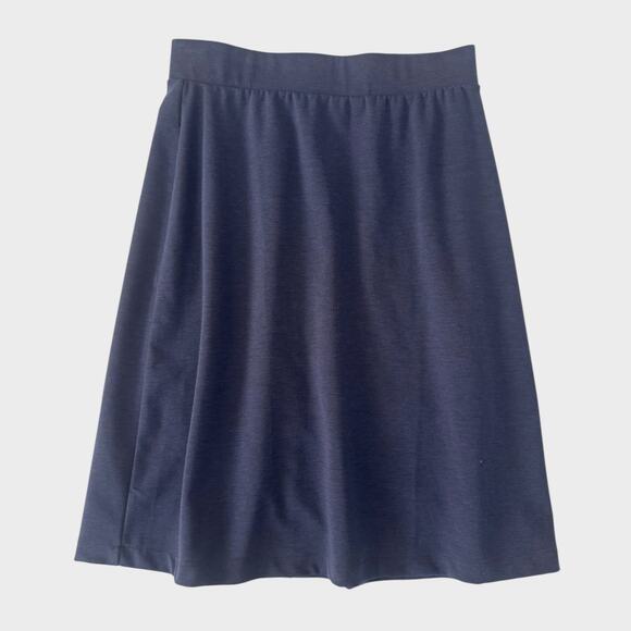 Lands' End Navy Blue Womens Medium 10-12 A Line Skirt - Picture 1 of 9